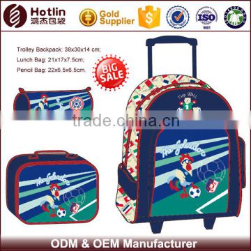 Whole Sets Backpack Style School Bag On Wheels