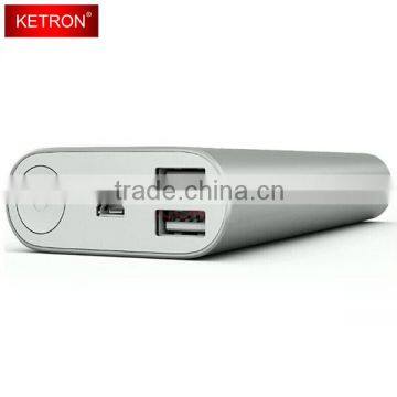 online shopping 2 usb rohs power bank 10000mAh mobile power charger