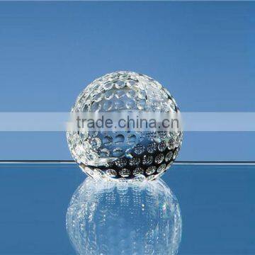 Wholesale golf gifts Crystal golf ball paperweight