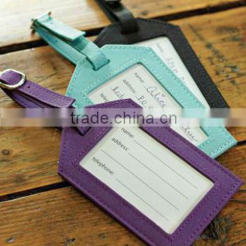 Fashionable PU leather luggage tag/ polyester luggage tags