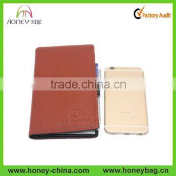 Wholesale cheap leather custom size checkbook cover