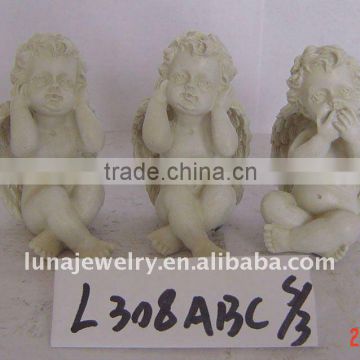 Beautiful resin baby figurine 3Piece/set