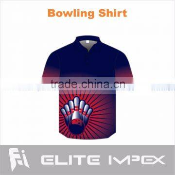 2016 sublimation bowling shirt