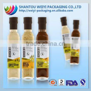 customized plastic shrink label / water bottle shrink label/PVC printing shrink sleeve label