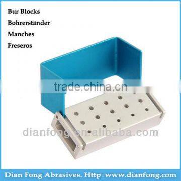 BB221 Sterilisable Aluminium Bur Blocks For High Speed FG Burs And Low Speed RA burs 15 Holes