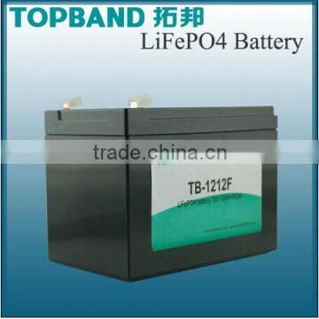 rechargeable lithium ion battery12v 12Ah LiFePO4 Battery Pack with PCM Protection for Solar power PV system home energy storage