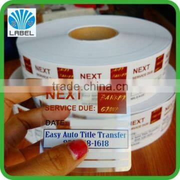 transparant label sticker with logo printing,permanent adhesive logo print transparant sticker