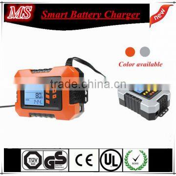 Automatic smart 12V smart car battery charger with new tester function on hot sale