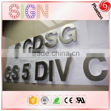 High quality very good brushed stainless steel letter