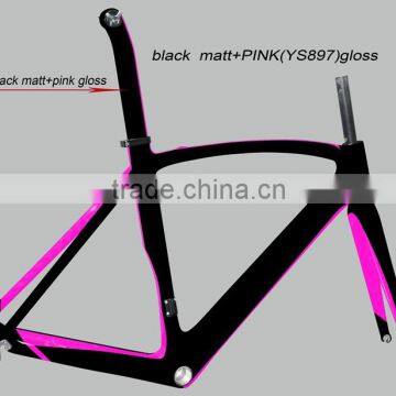 Dengfu light DI2 Aero 2 years warranty oem carbon road bike frames,road bicycle frameset