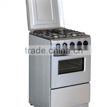 FS50-13 cake baking gas oven gas range with 4 burner & oven gas brick oven