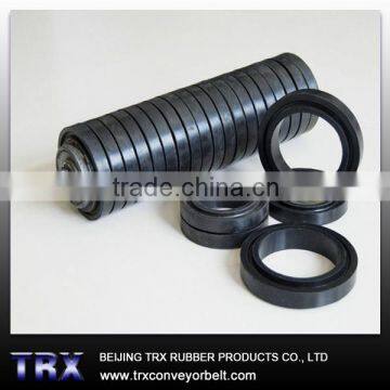 Rubber ring impact idler roller