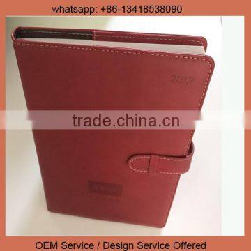 Embossed Logo and pu Leather Notebook photo-2