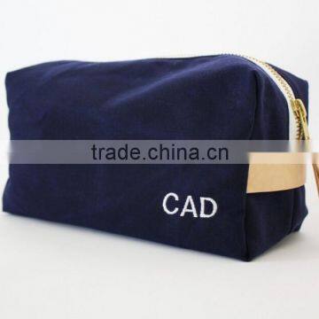 Personalized and High Quality Waxed Canvas Cosmetic Bag, Cosmetic Pouches , Cosmetic and Toiletry Storage Bags photo-2