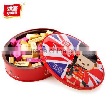 Milk chocolate bar in gift box