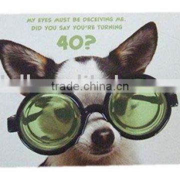 pvc glasses advertising poster