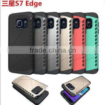 Matte Hybrid Armor 2 in 1 PC+Silicon Shockproof Case For Galaxy S7/S7 edge/LG G5