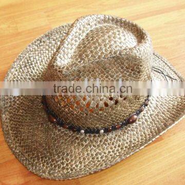 seagrass straw,cowboy hat