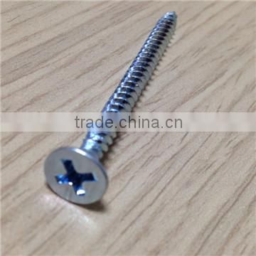 Phil flat head self tapping screws zinc plated