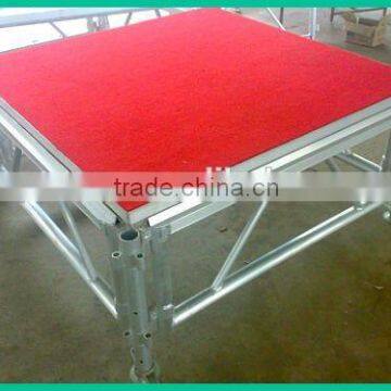 RP Aluminum round stage rubber composite deck