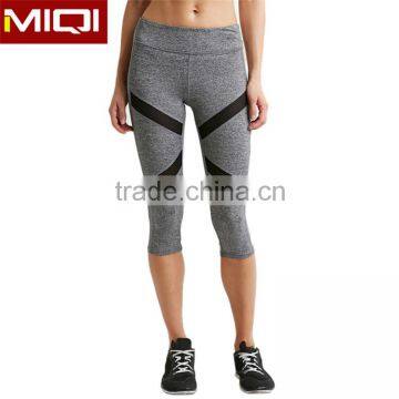 Hot Sale Women Sportswear Workout Clothing Sexy Girls Wearing Sports Half Yoga Pants Dri Fit Mesh Running Tights