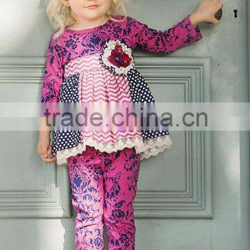 2015 plus size oem wholesale Leopard dress for baby girl boutique outfit wholesale children ruffle children Christmas dress