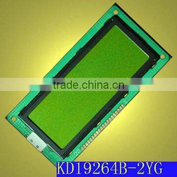 192x64 STN Positive Transflective yellow-green LCD