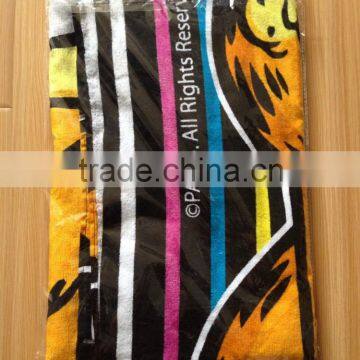 100% Natural Cotton Environmental Cartoon Garfield Print Kids Sports Towel photo-2
