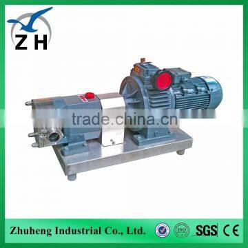 variable speed sanitary lobe pump with double mechanical seal rotary pump