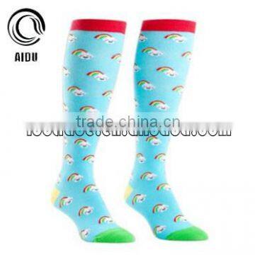 Fashion Red Double Monkey Lovely Girl Knee High Socks photo-3