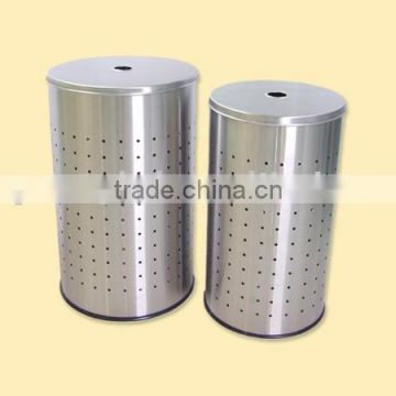 2pcs set stainless steel laundry bin