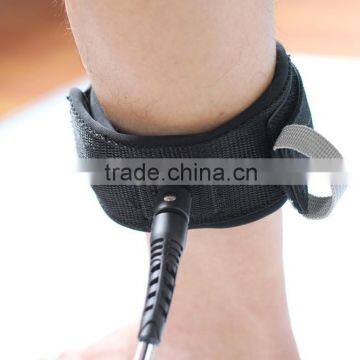 Black TPU Surf Leash Coiled by Bullet Proof Surf -Double Stainless Steel Swivels photo-3