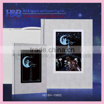LED Light Brown Color Leather Wedding Album Photo photo-4