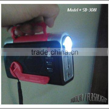 Hand-Crank Emergency Radio / Flashlight / Alarm / Cell Phone Charger