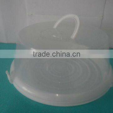 clear round clear plastic cheese box with lock