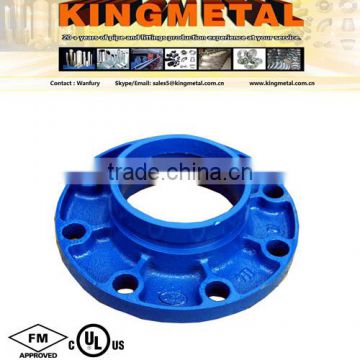 4 colors available Ductile Cast Iron grooved fitting Flange Adaptor