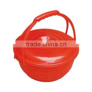 Multi-purpose Plastic Storage Basket With Handle