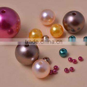 round shape 5mm sew on ABS plastic pearl beads for clothing