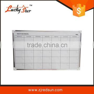 2015 lucky star hot sale monthly calendar whiteboard