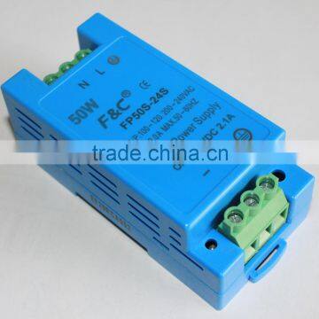 F&C FP50S-24S 50W 24Vdc Voltage Switch Power Supplies, 100VAC~120VAC Or 200VAC~240VAC Input, Din-Rail Power Supply photo-3