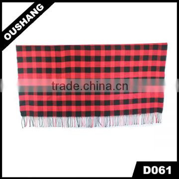 D061 Wool Scarves Tartan Poncho Acrylic Shawls