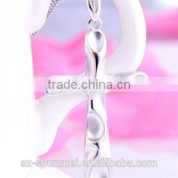 Factory Manufacturer sales sterling hip silver cross Shape pendants