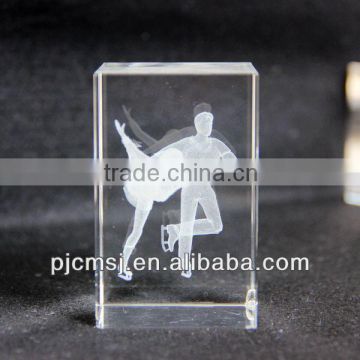 3d laser Crystal Dancer Model as Souvenir or gifts