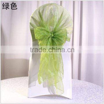 Apple Green Color Organza Chair Hood For Wedding