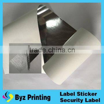 Security el sticker tamper proof private label bar code label sticker