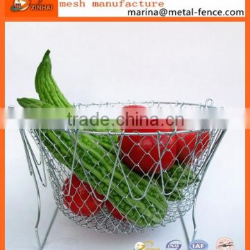 Hot Sale Beatiful Wire Mesh Chef Basket For Fruit