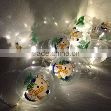 2016 new type christmas battery controled string light with varied shapes new led string light