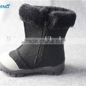 warm wool felt kids boots