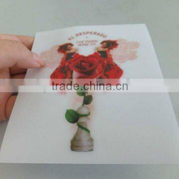 Lenticular Label, PVC 3D Lenticular Sticker, Wine Bottle Label