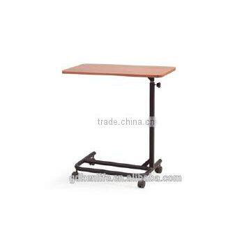 Adjustable Overbed Table, Over Bed Table, Hospital Furniture,hospital bed side table